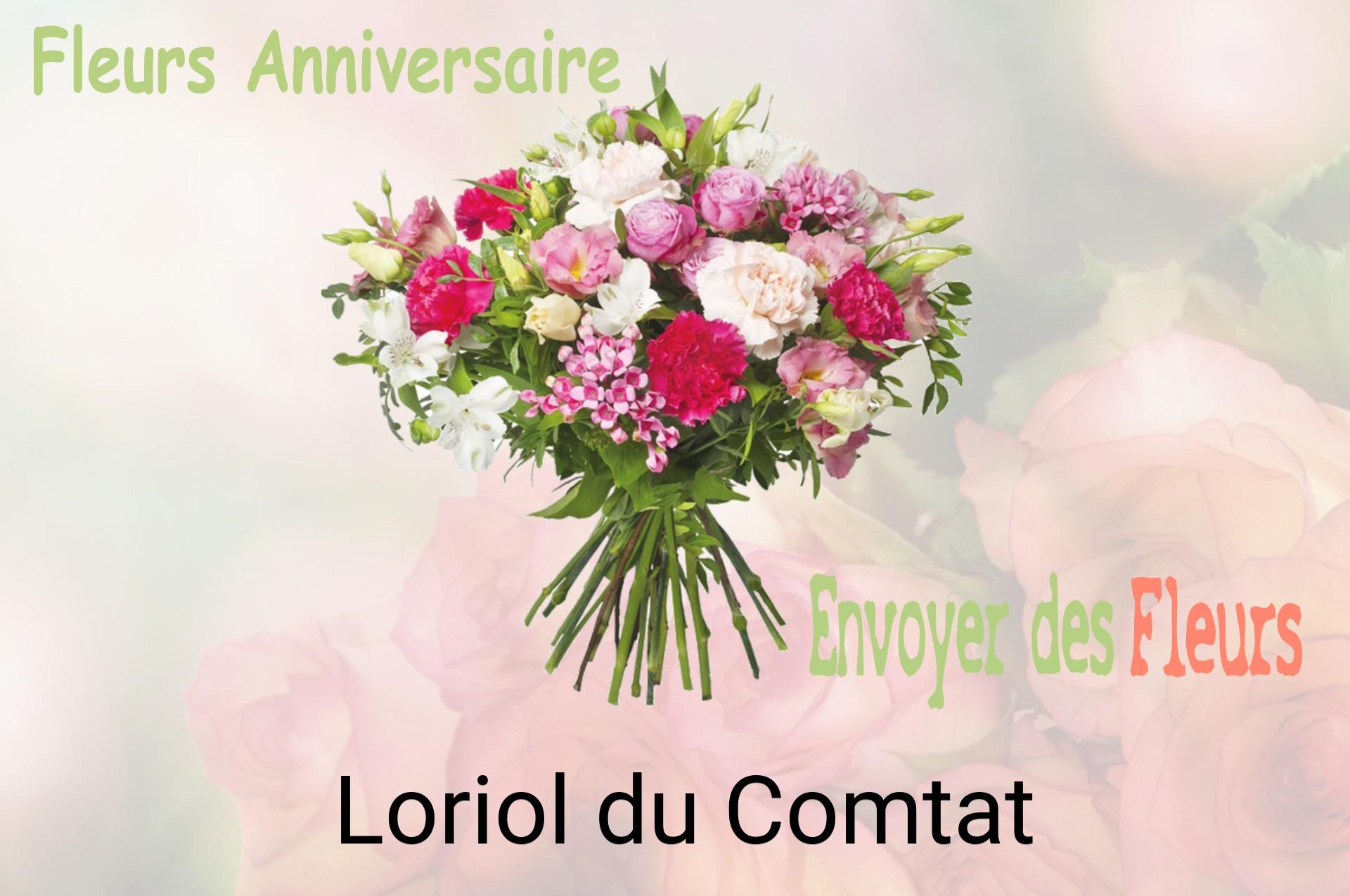 Bouquet de fleurs d’anniversaire livré à Loriol-du-Comtat
